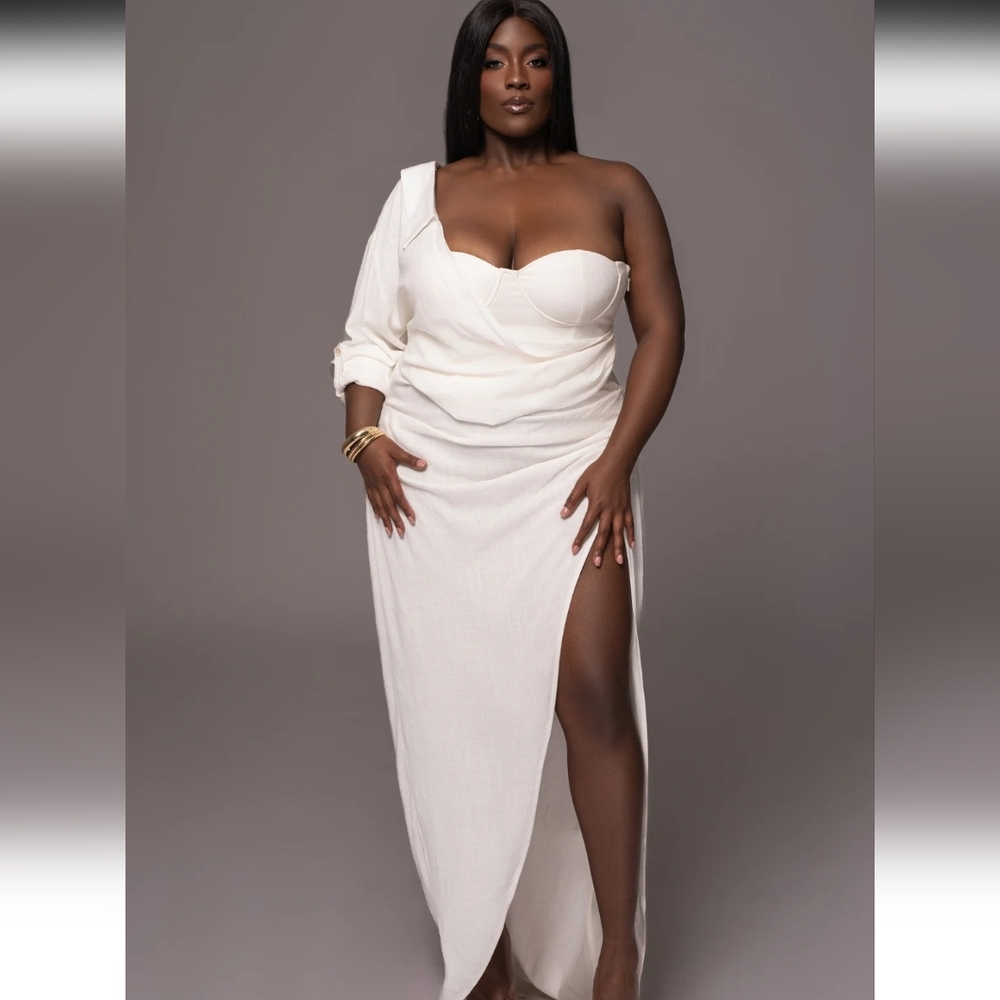 JLUXLABEL Cream Textured Fabric - Picture 2 of 9